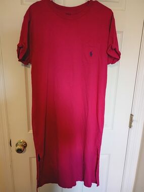 Polo by Ralph Lauren Bright Pink Maxi Dress NWOT XL MSRP $99
